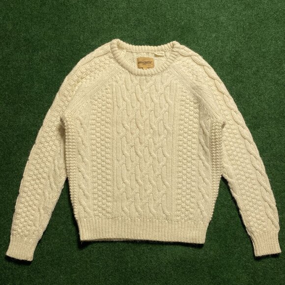 Levi’s Women’s Made & Crafted Fisherman’s Knit Sweater 1 (Small) Cream-White - Picture 1 of 7